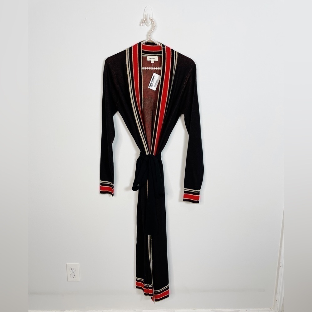 L'AGENCE Cleo Pur Amour Long Belted Cardigan - Picture 3 of 5